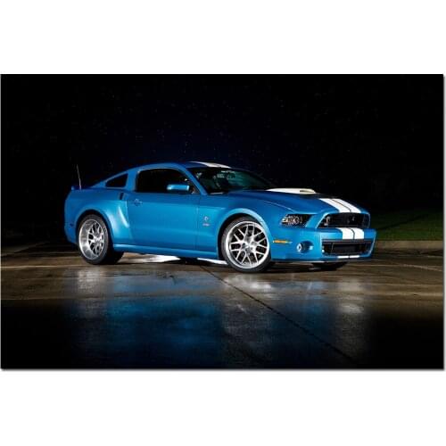 Ford Mustang Shelby GT500 Cobra Supercar Picture Wall Art Posters and Prints Modern Canvas Painting for Living Room Decor