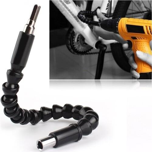 295mm Flexible Shaft Bits For Electronics Drill Bit Holder Connect Link Extention Screwdriver Black Auto Fasteners