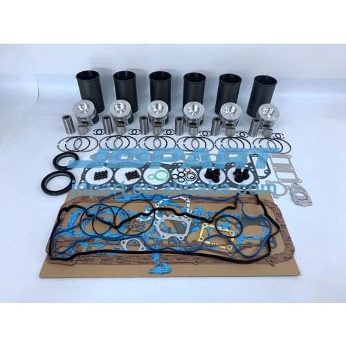 J08E Rebuild Kit With Engine Bearings Cylinder Liner Piston Rings Full Gasket Kit For Hino