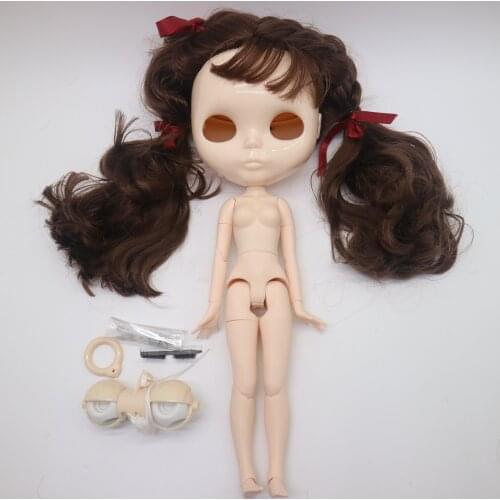 Body hair scalp and eye mech for DIY customization Nude blyth doll accessories 826