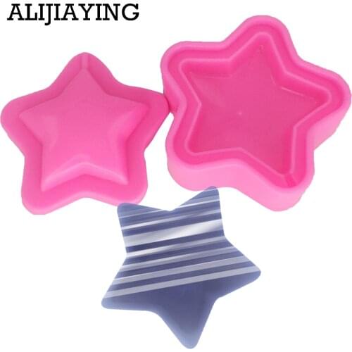 M1385 DIY Cake Tools 3D Love round star shape silicone mold dessert Decorating Gumpaste fondant Polymer Clay Resin Soap mould