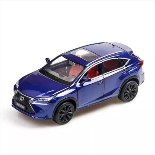 1: 32 Lexus Nx200t Alloy Car Model Car Decoration 6 Open Door Toy Car Childrens Birthday Christmas New Year Gift Blue