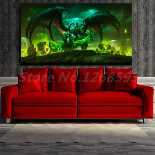 World of Warcrafts Legion Wall Art Canvas Poster And Print Canvas Painting Decorative Picture For Office Living Room Home Decor