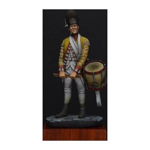 Unpainted Kit 1/32 54mm Drummer 27th Infantry 54mm figure Historical Resin kit miniature model