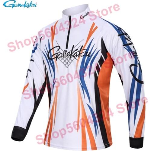 GAMAKATSU Clothing Fishing Long Sleeve Clothes Anti-UV Sunscreen Breathable Quick Drying Outdoor Sports Summer Fishing Shirts