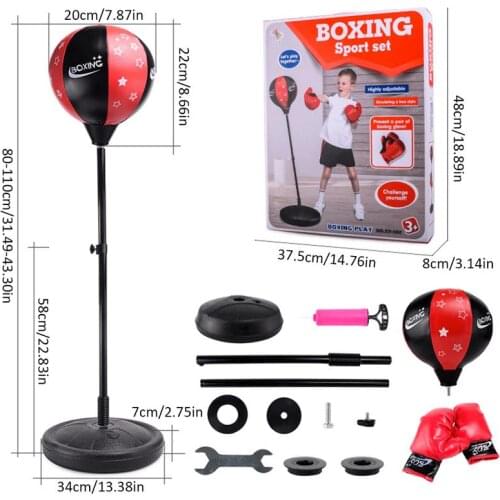 Teen Fitness Freestanding Reflex Punching Bag Boxing Reflex Ball
