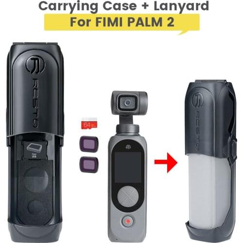 Portable Box Handheld Storage Filter Protection Box Memory Card Slot Lanyard Durable for FIMI PALM 2 Gimbal Camera Accessories