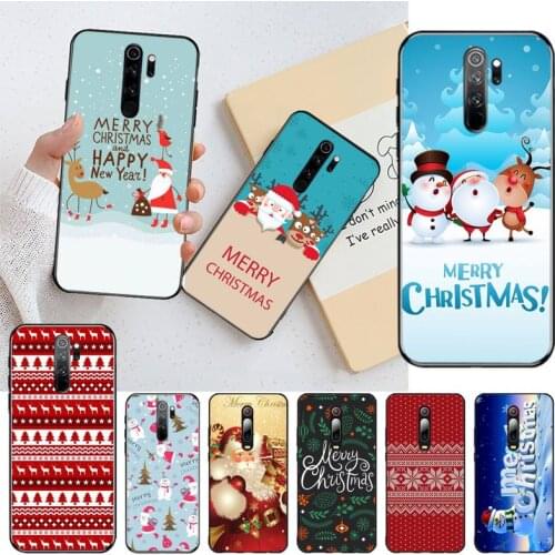 Merry Christmas Santa Claus Phone Case for Redmi 9A 8A 7 6 6A Note 9 8 8T Pro Max Redmi 9 K20 K30 Pro