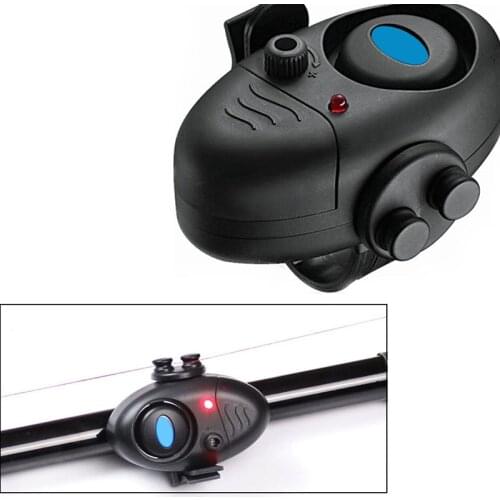 1Pcs Fishing Alarm - Fishing Rod Bite Alarm Fish Alarm Bells Clip On Fishing Rod Electronic Buffer Fishing Rod Light
