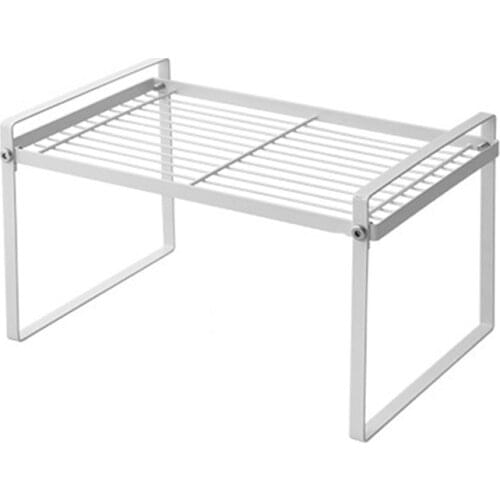 Space Saving Rack,Stackable Kitchen Shelving ,Adjustable Organizer Rack Shelf for Kitchen Cabinet&Bathroom Countertops