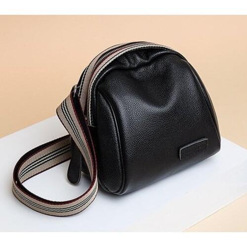 100% Genuine Leather Shoulder Bags For Women 2021 New Womens Travel Small Crossbody Hand Bags Solid Color Female Totes Purses