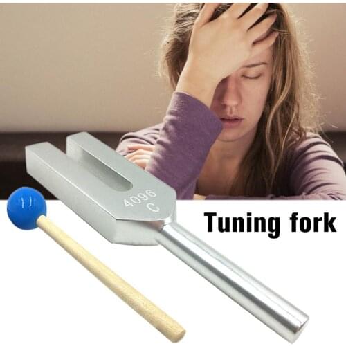 4096HZ Frequency Tuning Fork Medical Tuning Fork Chakra Hammer Ball Diagnostic Health Care Tool for Testing Patient Hearing