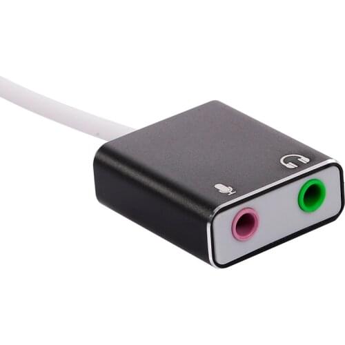 USB C Type C Type-C External Sound Card Hi-Fi Magic Voice 7.1 CH Audio Card Adapter USB-C to Jack 3.5mm Earphone Microphone