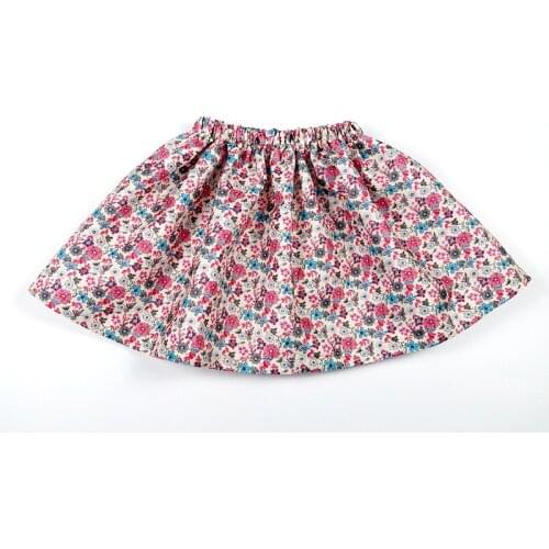 European printed flower children baby girl summer tutu skirts fashion princess short skirt pettiskirt kids clothes USA Falda