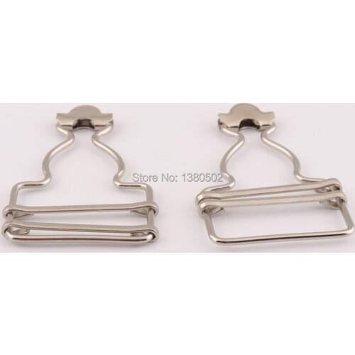 10pcs/lot unique design 55*35mm adjust buckle metal strap suspender garment accessories