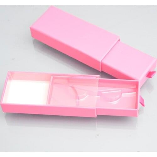 100pcs/pack Wholesale Eyelash Packaging Box Lash Boxes Packaging custom logo Faux Cils 3D Mink Lashes Drawer Package Case Vendor