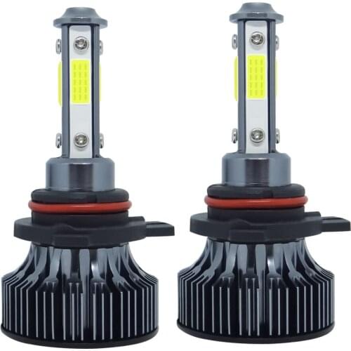 COB LED Car Headlight H7 H11 9005 9006 9012 5202 72W 10000LM 6000K Auto Headlamp Fog Light Bulbs with Grey Base 2pc