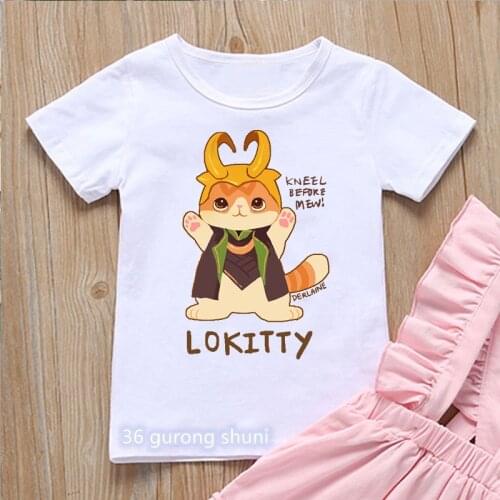 2021 Kawaii Kid Loki T Shirt Tva T-Shirt Tee Top Boys Clothes Kids Clothes Short Sleeve T-Shirts Harajuku Summer Top