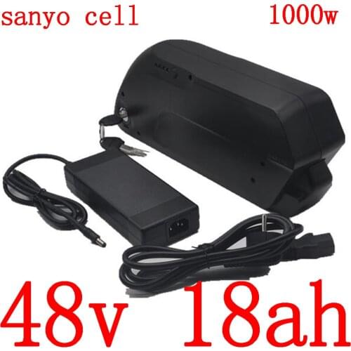 48V 18AH electric bicycle battery 48v 17AH 17.5AH 18AH Lithium battery use sanyo cell for 48V 500W 750W 1000W 1500W ebike motor