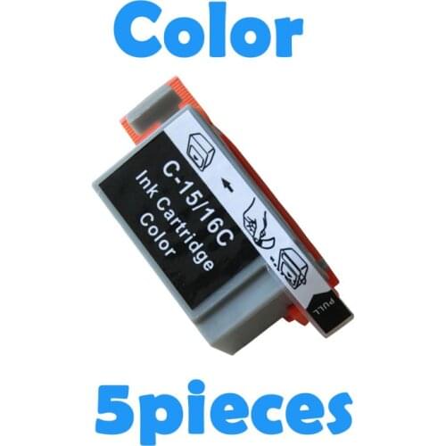 5pcs Tri-color Compatible Ink Cartridge BCI16 BCI-16 BCI 16 For Canon i70 i80 SELPHY DS700 DS810 PIXMA iP90 mini220 Printer ink