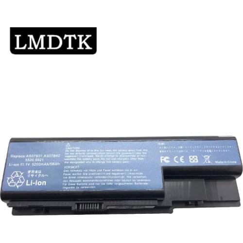 LMDTK New Laptop Battery For Acer Aspire 5520 5220 5920 6920 6930 7520 7720 AS07B31 AS07B32 AS07B41 AS07B42 AS07B51 AS07B52