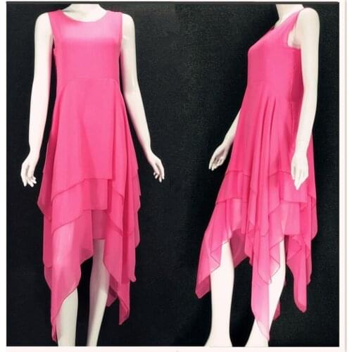 2020 Spring Summer Bohemia Asymmetric chiffon dress,women long dress, plus size beach dresses XS-5XL 6XL vestidos femininos