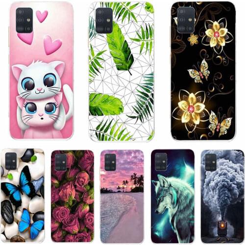 For Samsung Galaxy A51 Case Silicon Back Cover Phone Case For Samsung A 51 A515 Soft Case bumper coque shell