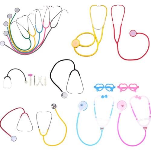 Hot Sale Doctor Nurse Play Stethoscope Toys For Children Kids Medical Kit Baby Educational Pretend Play Toy Classic Gift