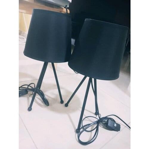 E14, Size 13*18*15cm Quality Black Fabric Lampshade ,Lamp Cover/ Shade, Lamp-Chimney of Table Lamps Accessories Spare Parts