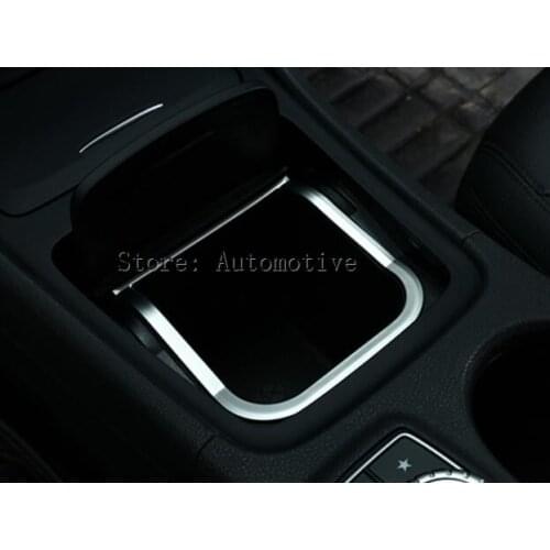 Chrome Center Storage Box Sticker Trim For Mercedes Benz CLA GLA A B Class Accessories,Car Styling