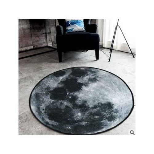 Nordic Style Trend Dream Art Flame Round Rug Bedroom Living Room Home Decoration
