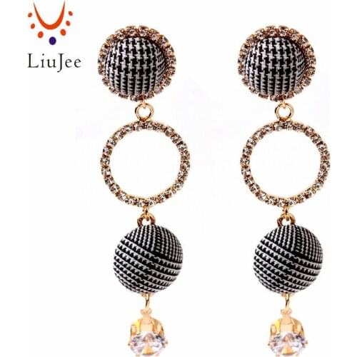 Trendy Fabric Earrings for Women Party Costume Long Drop Earrings Korean Jewelry brincos Gift