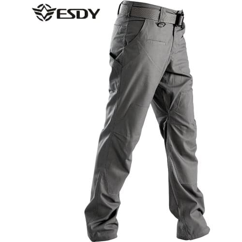 Men Outdoor Waterproof Quick Dry Wear Resisting Pants Spring Climbing Hiking Camping Cotton Thick Military Tactical Long Trouser