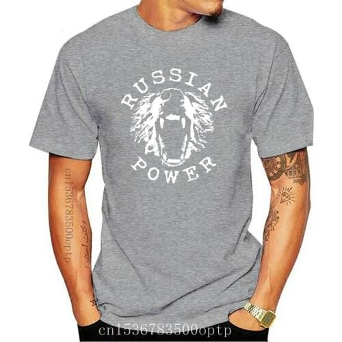 New Russia T-shirt Vladimir Putin Russian Power Ak-47 Shirt Two Sides Printed Top Tee Mens All