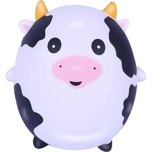 New Cute Cow Squishy Simulation Cream Scented Slow Rising Soft Squeeze Toy Stress Relief Novelty Fun for Kid Gift