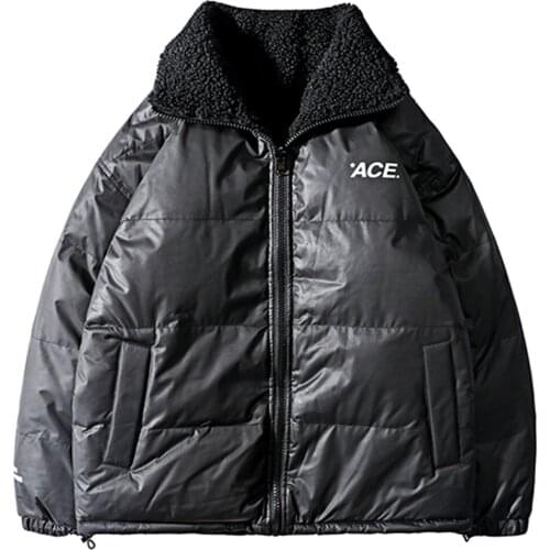 New Arrival Winter New Reversible Garment Clothes Loose Casual Coat Men Stand Collar Clothes