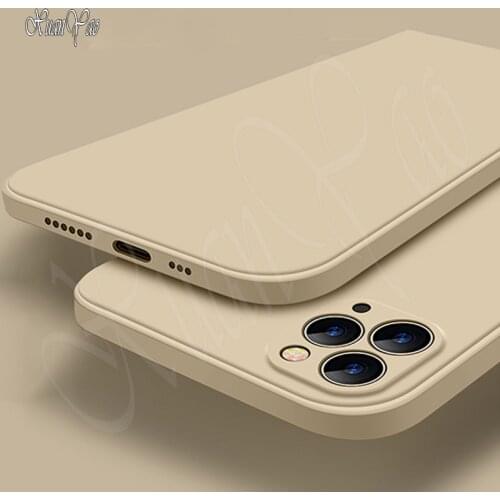 12 Mini Case XUANYAO Original Slim Soft Coque For Apple iPhone 11 8 7 6S 6 SE 2 12 Pro Max Case Cover Liquid Silicone Shockproof