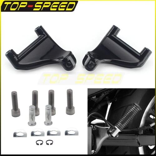 Fits For Harley-Davidson 883 1200 XL Sportster 2004-2013 Motorcycle Rear Passenger Foot Pegs Mount Bracket W/ Bolt Footrest