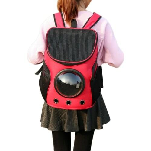 Pet Backpack Portable Pet Basket Pet Air Travel Bag Space Capsule Backpack Breathable Cat Dog Puppy Portable Cat Carrier Space