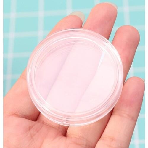 38.6mm Clear Round Acrylic Coin Capsule Storage Box Holder Case For Silver 2 oz E7CC