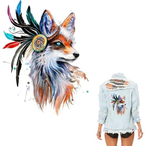 Colife Patches For Clothing Colorful Fox Patch T-shirt Dresses Sweater DIY Accessory Decoration A-level Washable Appliqued