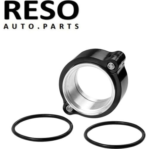 RESO--Exhaust V-band Clamp w Flange System Assenbly Anodized Clamp For 2" 2.5" 3" OD Turbo Dump Pipe