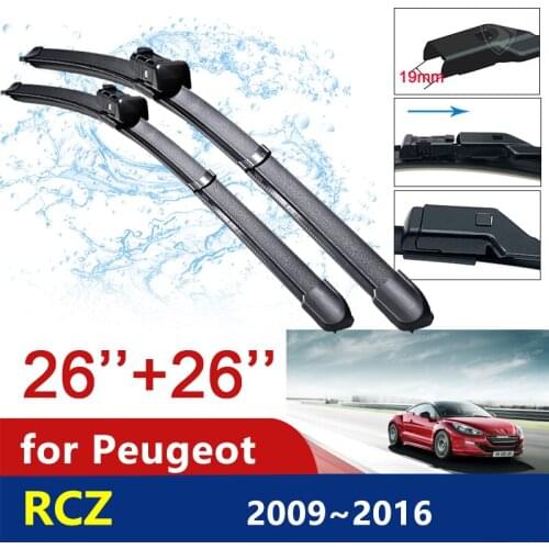 For Peugeot RCZ 2009~2016 Front Windshield Windscreen Wipers Car Wiper Blade Car Accessories 2010 2011 2012 2013 2014 2015