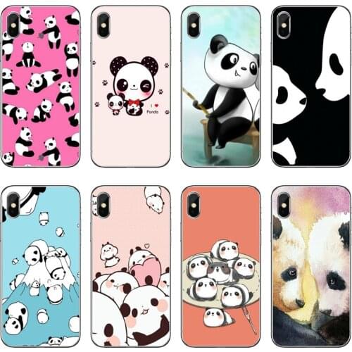 Kawaii Cute Panda Silicone Phone Case For Huawei P30 P20 Pro P10 P9 P8 Lite Y5 Y6 Y7 Y9 Prime P Smart Plus 2018 2019