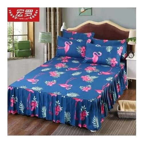 Do Not Fade High Quality Bed Skirt Mattress Fitted Protective Case Household Bedding ( Not Including Pillowcase) Bedspread F0046