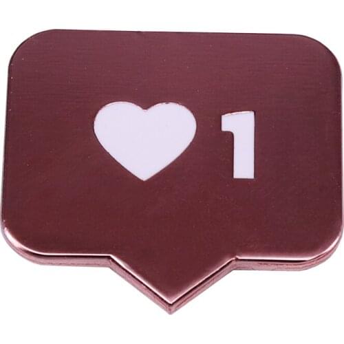 Funny instagram notification brooch social inspired accessory
