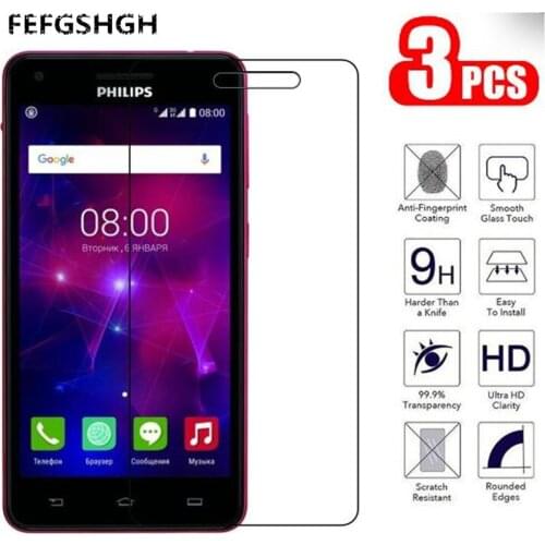 9H 2.5D Tempered Glass For Philips Xenium V377 Screen Protector Glass On The For Philips Xenium V377 Protective Film Glass