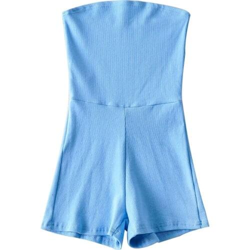 2021 New Summer Autumn Jumper Body Suit Women Casual Sexy Slim Beach Jumpsuit Romper Girl Bodysuit Solid Brand Suit