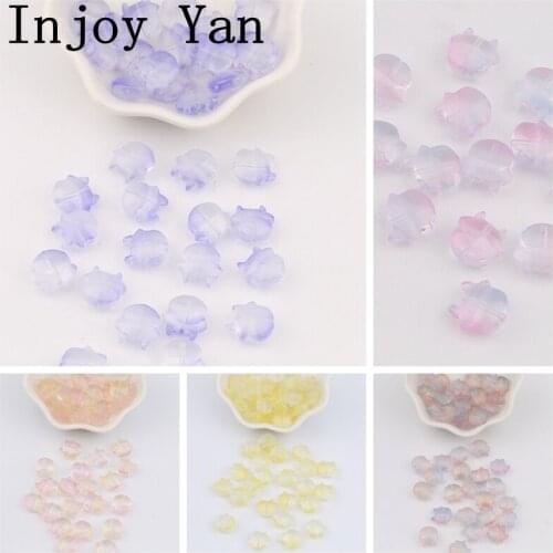 10PCS Bull-Shaped Glass Beads for Jewelry Making DIY Earring Necklace