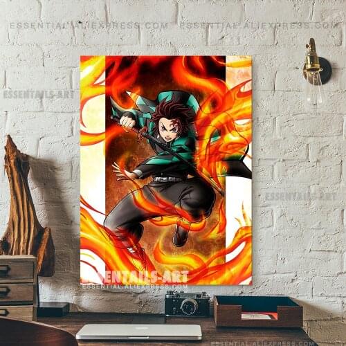 Tanjiro Breath of the Sun Anime Poster Canvas Wall Art Painting Decor Pictures Bedroom Study Living Room Home Decoration Prints